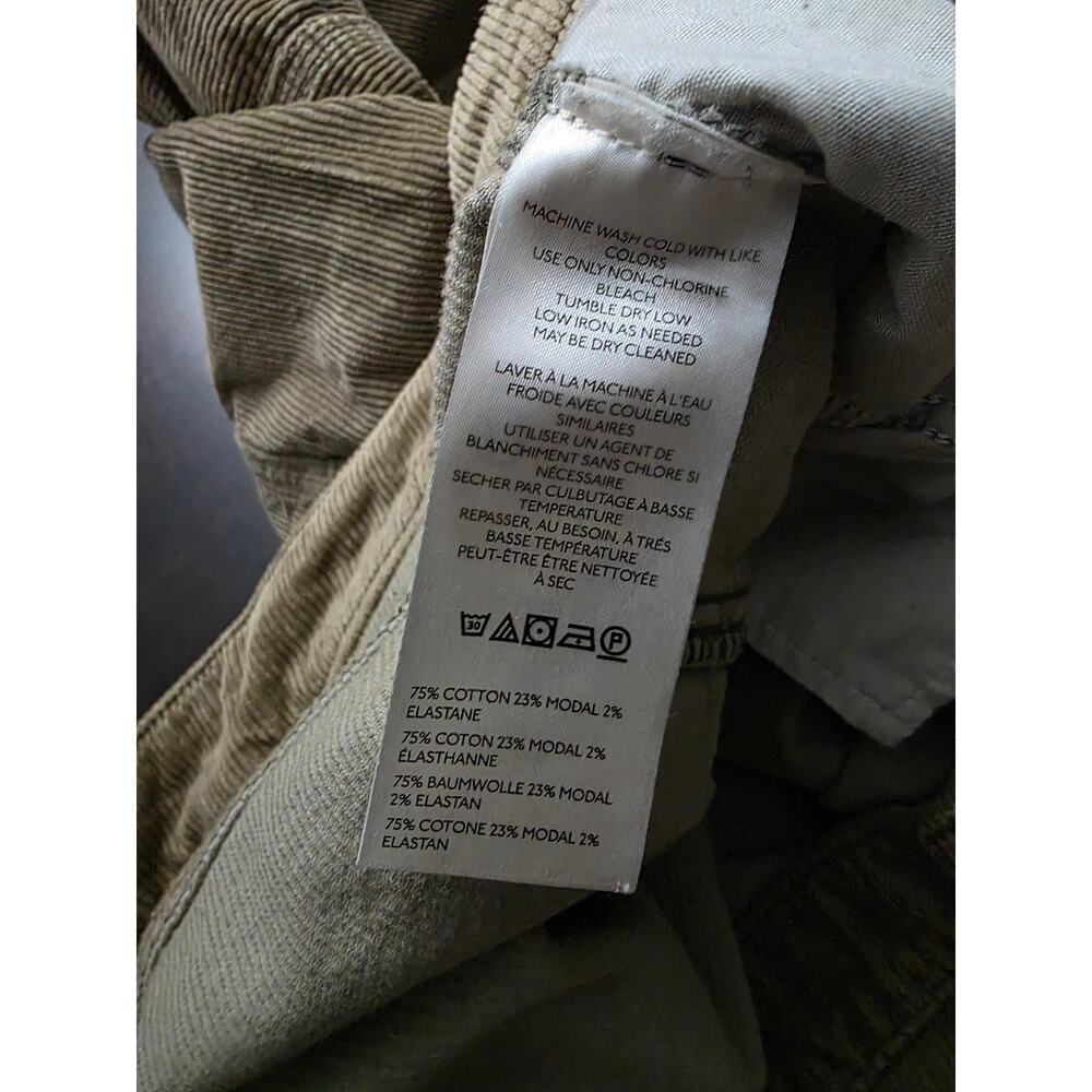 Pilcro Anthropologie Kenna Mid-Rise Heritage Barrel Jeans Corduroy Tan Size 18W - Picture 3 of 4